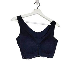 Black Seamless Anglewings Support Bra 3XL